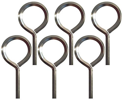 Sfemn 5/32” Hex Key Dogging Key Allen Key with Full Loop, Allen Wrench Door Key for Push Bar Panic Exit Devices, Solid Metal - 6 Packs