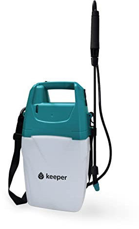 Pulverizador Eléctrico Keeper Forest 7 – 7L, Batería Litio Recargable USB, 120 min Autonomía, Boquilla Regulable, 2 Bares de Presión, Ideal Jardín y Terraza. Depósito Translúcido. Fabricado en España