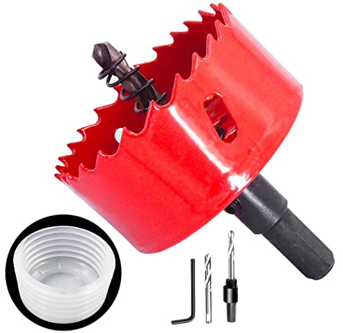 65mm Hole Saw and Hole Saw Accessories Dust Bowl 2PCS set,LAIWEI hole saw dust collector for all hole saws up to 125mm cutting diameter