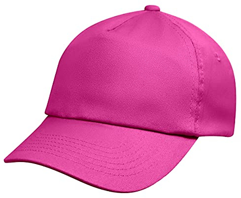 L4 Barn enkel baseballkeps 5 panel, fuchsia, en storlek