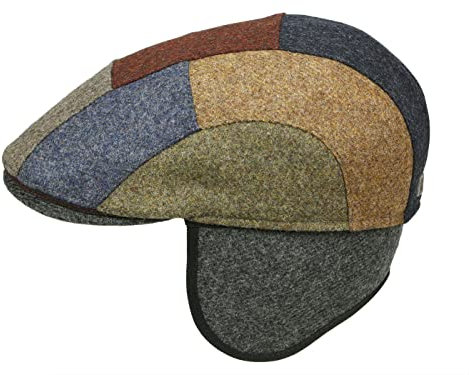 Göttmann Baxter-P-K Flatcap aus Wolle mit Ohrenklappen - Multicolor (89) - 63 cm