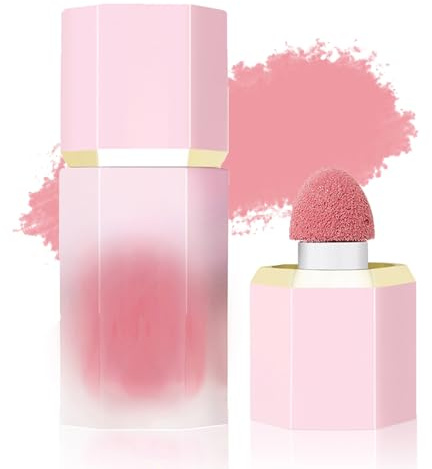GL-Turelifes Crema Liquid Blush, cuscino d'aria per guance, pigmento elevato, mousse in velluto, dall'aspetto naturale, finitura battezzante, facile da sfumare (#1 Love Cake)