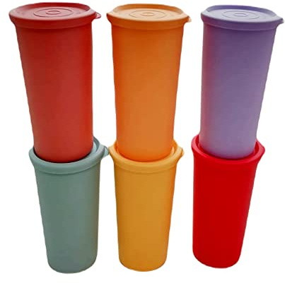 Tupperware SET (6) Küchenhelfer Joghurt-Becher 150 ml bunt Dose Joghurt