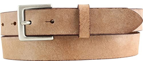 BELTINGER Herren-Gürtel aus weichem Vollrindleder Vintage-Look 3 cm | Leder-Gürtel für Herren 30mm | Schmaler Gürtel Used-Look