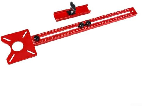 Gbtdoface 1 kit de guide de cercle, gabarit de défonceuse, support de rainure de fraisage pour machine à tailler le cercle, planche de guidage de coupe