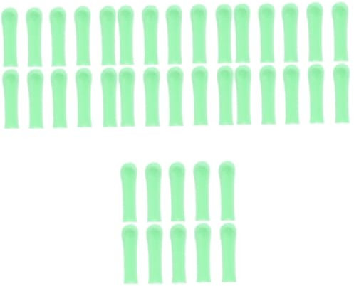 FRCOLOR 40pcs Silicone Ear Spoon Sleeves Replacement Covers for Ear Wax Remover Soft Gentle Cleaning Tools