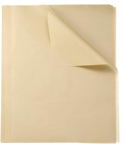 sourcing map 200pcs Parchment Paper Sheets 9 x 13 Baking Sheets Food Wrapping Paper for Cooking Steaming Air Fryer Grilling Roasting Cookies Sandwich, Wood Color