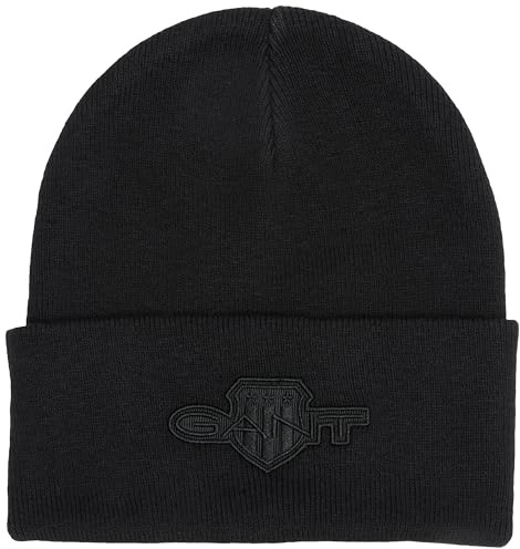 GANT Unisex Tonal Shield Badge Beanie-Mütze