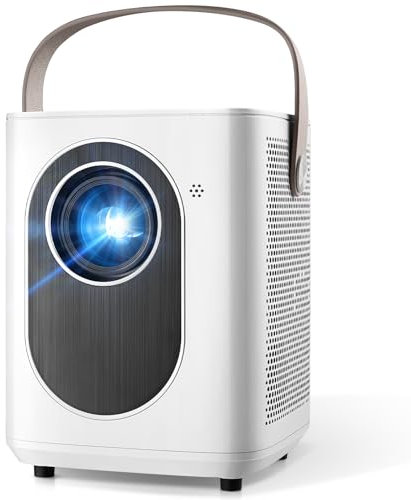 [INMOZATA] Projector, Full HD 1080P 4K Supported Portable Smart Projector with Electric Focus & Auto Keystone, Android 11, 5G WiFi6 & Bluetooth for Bedroom, Outdoor