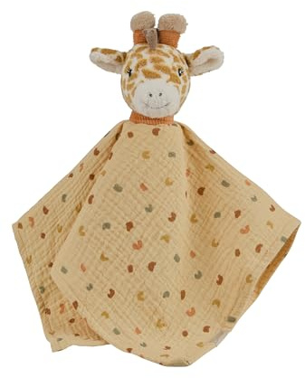 Sterntaler Schmusetuch L Giraffe Kaya – Baby Schnuffeltuch aus Flausch & Cord – Mit Knoten zum Greifen – Weiche Polyesterwatte Füllung Neugeborene & Kleinkinder, Ocker