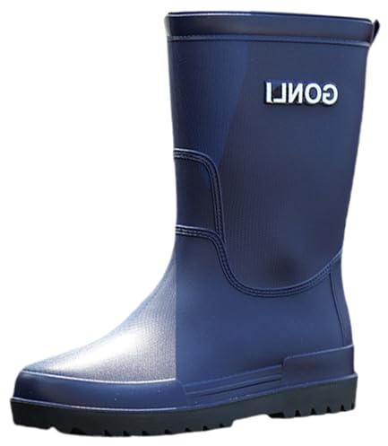 Galosce All'aperto Spargimento Con Punta In Acciaio Facile Da Pulire Impermeabile Galosce Leggero Pratico Scarpe Da Giardino Breve Per Giardinaggio Agricoltura Pesca, Blu, 40 EU