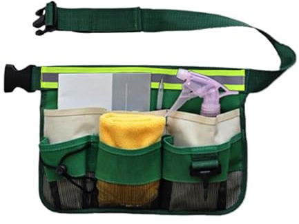 Mens Tool Belt - Garden Tool Belt Pouches Organizer | Storage Organizer Waist Bag with Reflective Strip for Women Men Technician Work Machinist Carpenter Electrician Gardening