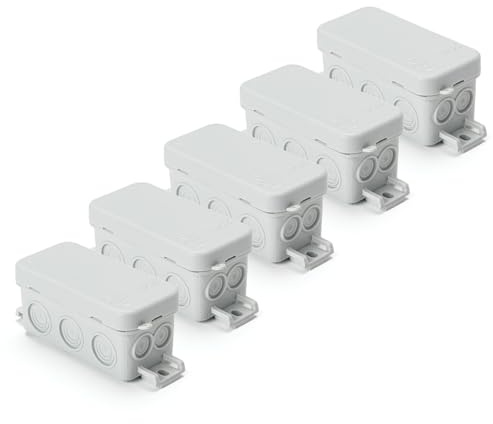 ORION LIGHTSTYLE Caja de derivación (5 unidades, IP65, 100 x 40 mm), color gris