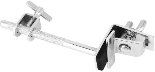 Jelquix Kuhglocken-Klemmrasselhalter für Bassdrum-Reifen, Langlebiger Silberner Kuhglocken-Reifen mit Hervorragender Klemmkraft