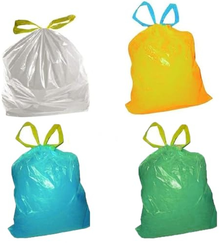 150 Sacchi 55x65 per la raccolta spazzatura immondizia buste da pattumiera cucina sacchetti antigoccia busta per bidoni con manici