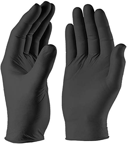 Black medical grade Nitrile gloves - Strong, Multi-Purpose, Powder Free Simply Sanitize X-Large Nitrile Gloves - BNG008 - 100PK