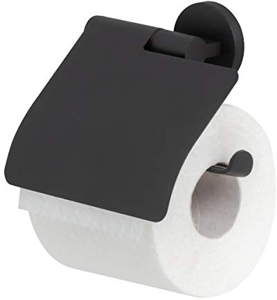 Tiger Noon Toilettenpapierhalter mit Deckel Schwarz