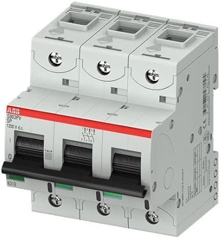 ABB S800PV Leitungsschutzschalter Typ B, 3-polig 40A DIN-Schienen-Montage