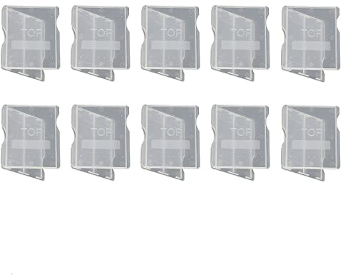 10Stück Mikroskop-Objektträger Aufbewahrungsbox Slide Box Kunststoff Glas Vorbereitet Mikroskop-Objektträger-Aufbewahrungsbox Für 2 Stück Glasobjektträger