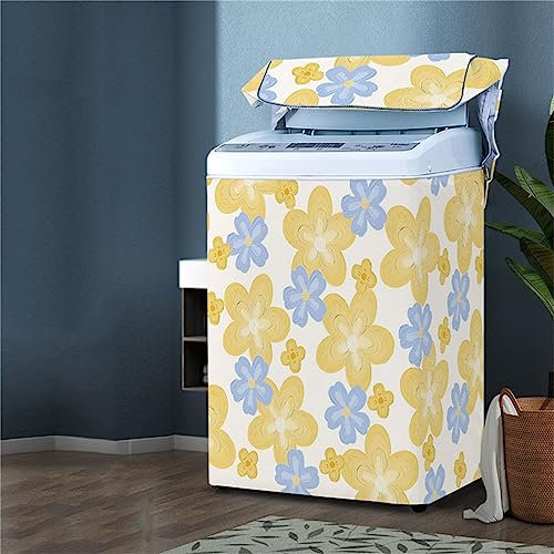 Odot Washing Machine Cover Top Load Waterproof Dustproof Washer Machine Dryer Protector Sunscreen Washer Dryer Cover for Most Top Load Washer Dryer (XS Capacity 2-4.2kg,A)