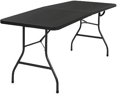 Elixpro Klapptisch - Klapptisch - 180x70cm - Wetterfest - Campingtisch - Tragbarer Klapptisch - Schwarz