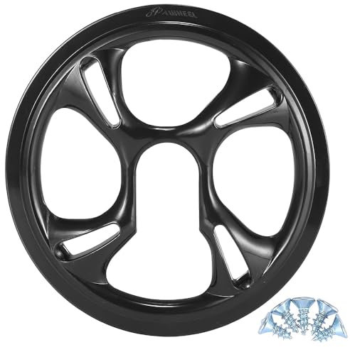 Pyuyan Protezione Catena Corona, Protezione per Corona della Bici, Mountain Bike Copricatena, Copertura Catena Bicicletta Plastica per Protezione Pignoni Bici con 4 Viti, 42 Biciclette Mountain Bike