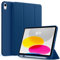 CACOE Case for iPad (A16) 11th/10th Generation with Pencil Holder 2025 2022 11/10.9 inch, Soft TPU Back Protective Smart Cover for 11/10 Gen with Stand - Sea Blue
