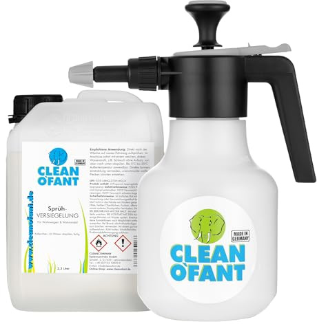 CLEANOFANT Sprüh-VERSIEGELUNG Set | 2,3 Liter + Profi-Drucksprüher | Für Wohnwagen & Wohnmobil - Zum Versiegeln von Lack Gelcoat GFK Strukturblech Acrylglas Folie Dach - Ideal für große Flächen