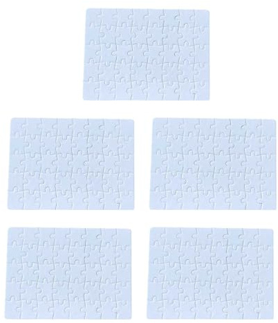 5 Stück Puzzle Blanko, Minipuzzle Weiß, Blanko Puzzle zum Bemalen | 15x20cm Puzzle Personalisiert Leeres, Puzzles Selbst Gestalten, Puzzles Selber Gestalten, Zur Verbesserung Der Denken