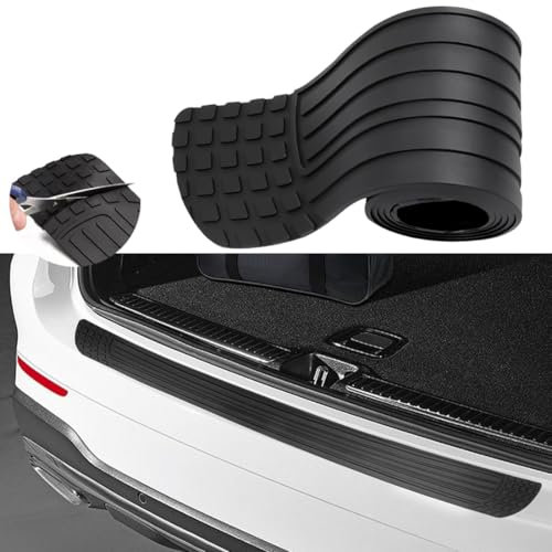 Protezione Universale del Paraurti Posteriore in Gomma - Striscia di Protezione del Bagagliaio per Auto