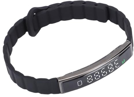 Jectse Tracker de Fitness de Brazalete Inteligente, Pulsera de Brazalete Inteligente para Teléfonos, Tomas de Fotos Remotas, Modos de Ejercicio de 5atm, Modos de Ejercicio (Black)
