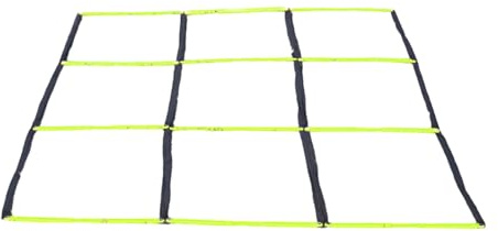 Asukohu Tragbare Agility-Trainingsleiter für Fußwerke, Geschwindigkeitskerne, balanciert Übungen, einfache Einstellungen, seitliche Reaktions-Werkzeug, Agility-Leiter