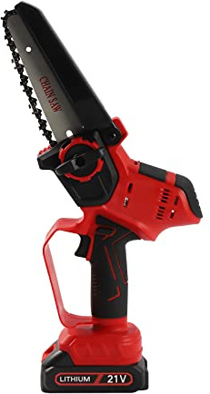 6 Zoll Tragbar Elektrische Kettensäge Handheld Chainsaw Baumsäge Astsäge DHL zum Schneiden von Bambuswäldern, zum Schneiden von Baumstämmen, zum Fällen und Beschneiden von Baumstämmen,11.5*8.5*43cm 1