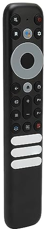 RASTKY Control Remoto de Voz Ergonómico con Teclas Suaves para Modelos de TV, Reemplazo de Control Remoto de TV de Material ABS de Respuesta Rápida para 50P735 43P735, con Función de Voz para