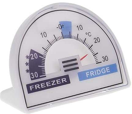 Fridge Thermometer or Freezer Thermometer Dial With Recommended Temperature Zones Cooler Chiller
