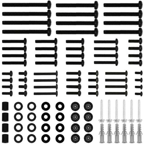 Suptek Universal TV Mounting Hardware Kit - Includes Screws and Anchors M4, M5, M6, M8 - Fit Most TVs Up to 80 inch