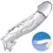 Size Matters Manga Del Pene Curvado Extensor Claro - 1 unidad, Transparente