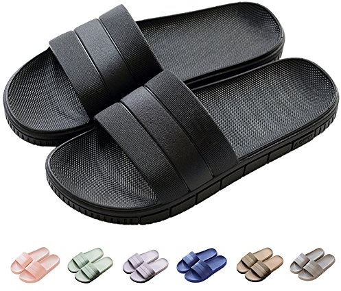 Harrms Herr/dam badskor, tofflor sommar, slippers, badtofflor strand, inomhus/utomhus halkfria, unisex, enfärgad, 7 färger, EU 36 - 45