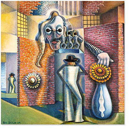 Leinwanddruck, Motiv: Berlin, Surreale Abstraktion, 61 x 61 cm
