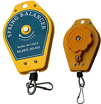 Outil rétractable suspendu réglable,équilibreurs à ressort télescopiques,outils mesure de câbles métalliques pour outils suspension,manipulation et de déplacement,fixations,pièces rotatives,supports