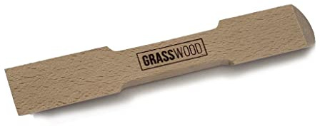 GRASSWOOD® Schaber zum Putzen und Reinigen. Entfernt Grasreste von Rasenmäher, Rasenroboter und Rasentrimmer. Robustes und langlebiges Gartenwerkzeug. Schont das Gehäuse. Putzstab aus Holz.
