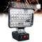 Akku Lampe für Makita 18V, Arbeitsleuchte 48W 3800LM,Taschenlampe Baustellenlampe,Akku Scheinwerfer mit 2 USB-Aufladung,Led Strahler,Tragbare LED Arbeitsstrahler für Heimbeleuchtung Autoreparatur