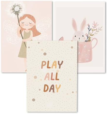 Kidsmood - Affirmationsposter für Kinderzimmer - Ermutigende bilder fürs Kinderzimmer Mädchen & Jungen – Babyzimmer Deko – Wandbilder Tiere für Kinderzimmer deko [Spielzauber |21x30 cm ]