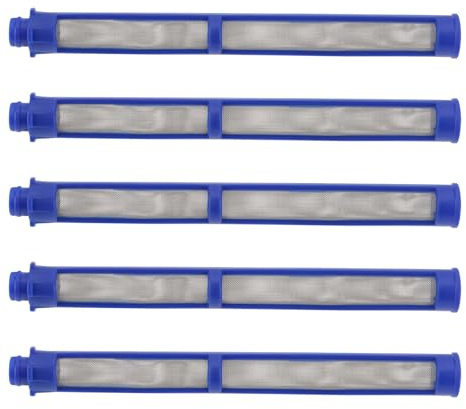 Briny River 5 Pezzi Filtro Per Pistola A Spruzzo Airless 287033 Compatibile Con Contractor II E FTx II Latex 100 Mesh Filtri Per Pistola A Spruzzo Airless In Acciaio Inossidabile Blu