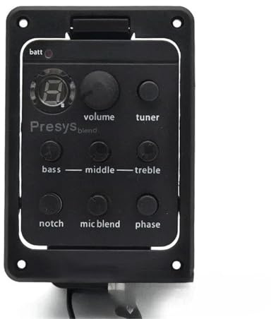 Gitarre Tonabnehmer Tonabnehmer 4 Band Akustikgitarren Tonabnehmer Mit Tuner 301 201 Mikrofon Hybrid Vorverstärker(B 301)