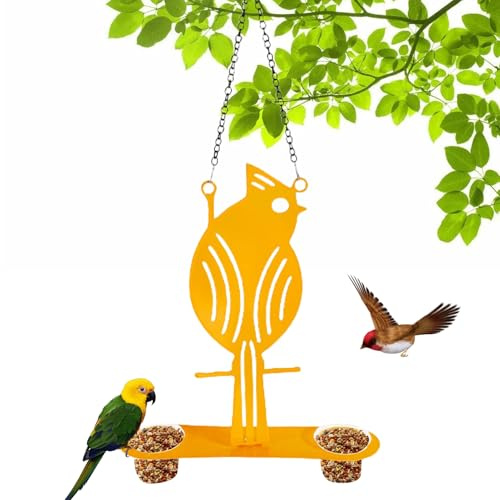 Sghtil para pájaros para Aves Silvestres, dispensador de alimentación Seguro para Ardillas para pinzones, de alimentación a Prueba de Salpicaduras con diseño Decorativo como estación