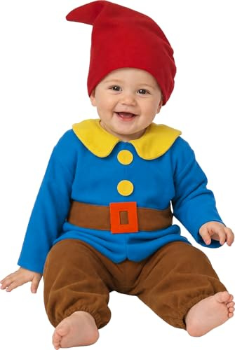 FIESTAS GUIRCA | Märchen Zwerg Baby Kostüm - Hemd, Gürtel, Mütze und Hose - Kostüme für Märchen und Feen für den Welttag des Buches, Halloween, Karneval und Kinderpartys - Ideal für Kinder