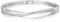 Philip Jones Silver Plated Arc Bangle Created with Zircondia® Crystals (7 Inch)