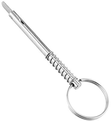 Almencla Edelstahl Steckbolzen Kugelsicherung Splintbolzen Stecksplint mit Ring