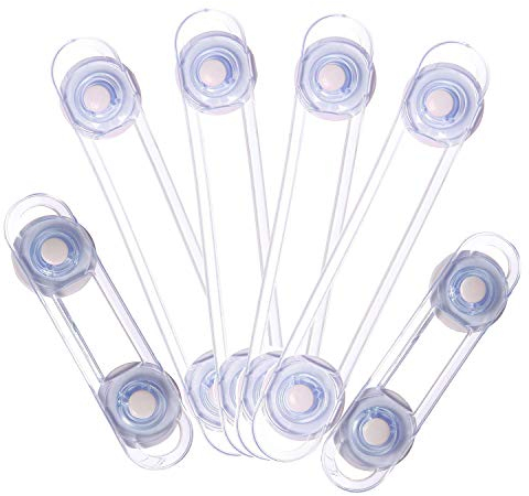 Baby Safety Locks, Mini Multifunction Latch Child Safety Latches for Kitchen Cabinets, Drawers, Ovens, Refrigerators - 12 Pack